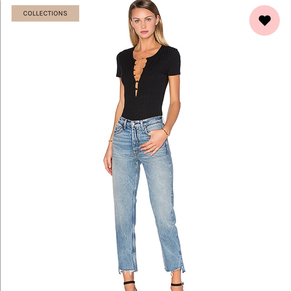 GRLFRBD Denim cropped jeans